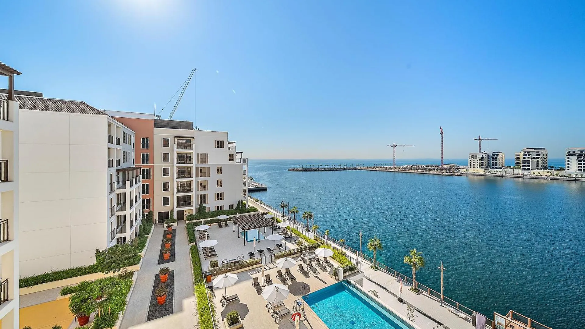 Vayk - Modern 2Br With Stunning Sea View In Port De La Mer 두바이 아파트